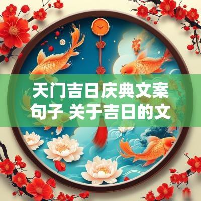 天门吉日庆典文案句子 关于吉日的文案简短