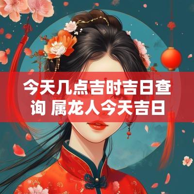 今天几点吉时吉日查询 属龙人今天吉日吉时