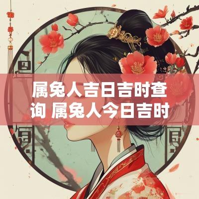 属兔人吉日吉时查询 属兔人今日吉时