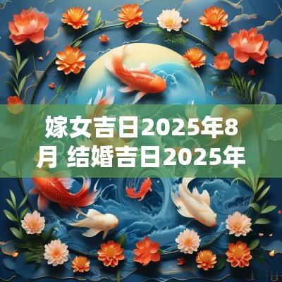 嫁女吉日2025年8月 结婚吉日2025年8月