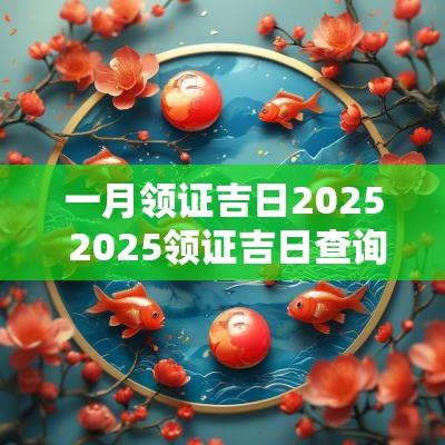 一月领证吉日2025 2025领证吉日查询官网