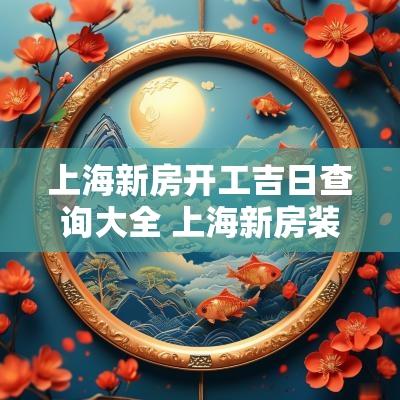 上海新房开工吉日查询大全 上海新房装修开工吉日查询