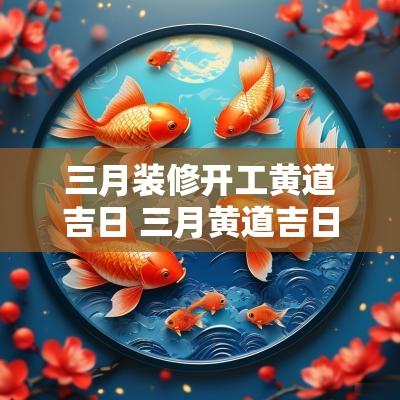 三月装修开工黄道吉日 三月黄道吉日装修动土
