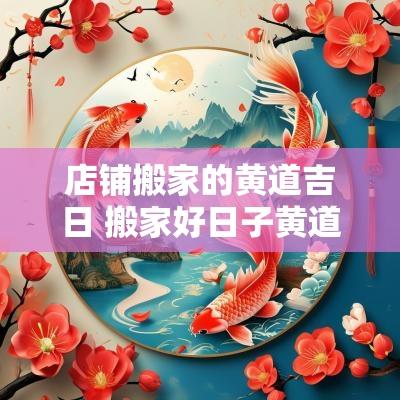 店铺搬家的黄道吉日 搬家好日子黄道吉日