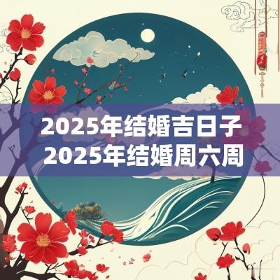2025年结婚吉日子 2025年结婚周六周日吉日一览表