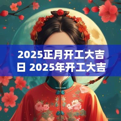 2025正月开工大吉日 2025年开工大吉日