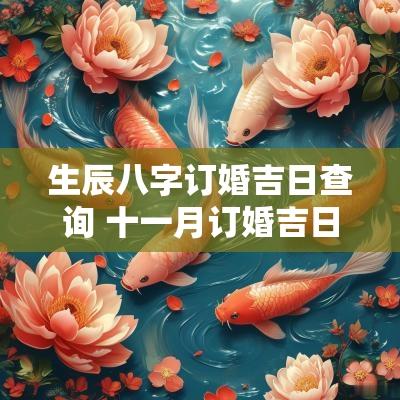 生辰八字订婚吉日查询 十一月订婚吉日一览表