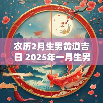 农历2月生男黄道吉日 2025年一月生男孩吉日