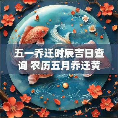五一乔迁时辰吉日查询 农历五月乔迁黄道吉日一览表
