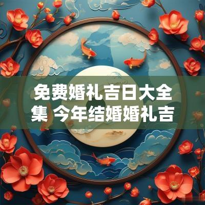 免费婚礼吉日大全集 今年结婚婚礼吉日一览表