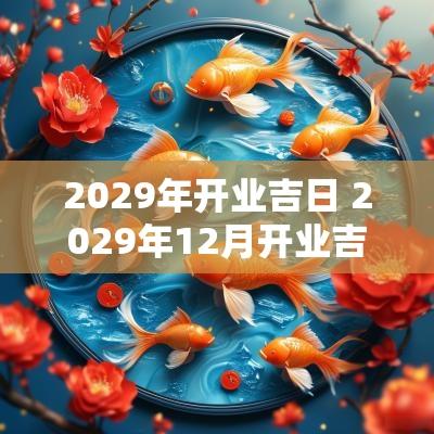 2029年开业吉日 2029年12月开业吉日