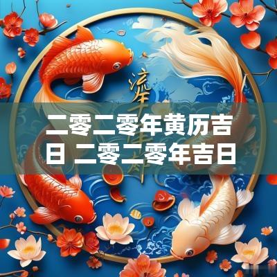 二零二零年黄历吉日 二零二零年吉日查询
