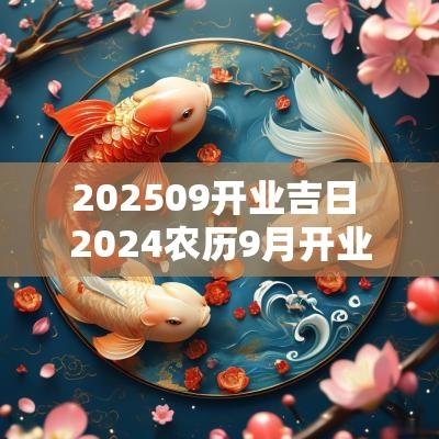 202509开业吉日 2025农历9月开业最佳吉日