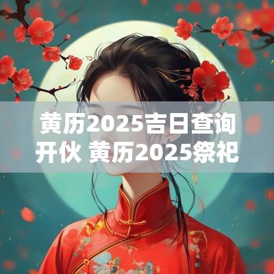 黄历2025吉日查询开伙 黄历2025祭祀吉日查询