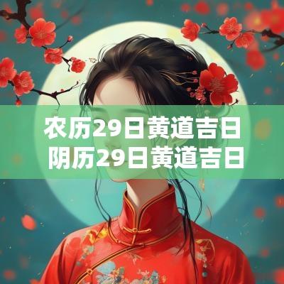 农历29日黄道吉日 阴历29日黄道吉日