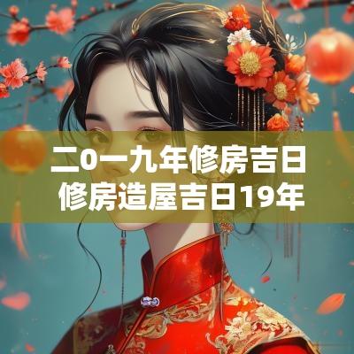 二0一九年修房吉日 修房造屋吉日19年
