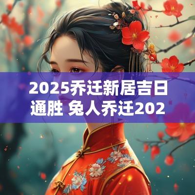 2025乔迁新居吉日通胜 兔人乔迁2025吉日