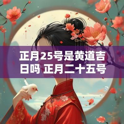 正月25号是黄道吉日吗 正月二十五号是黄道吉日吗