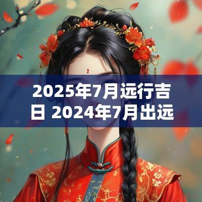 2025年7月远行吉日 2025年7月出远门最好吉日
