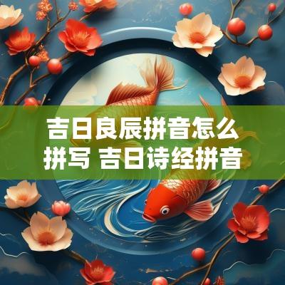 吉日良辰拼音怎么拼写 吉日诗经拼音版