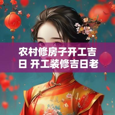 农村修房子开工吉日 开工装修吉日老黄历