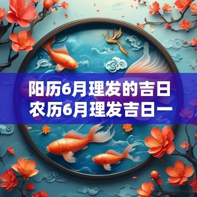 阳历6月理发的吉日 农历6月理发吉日一览表