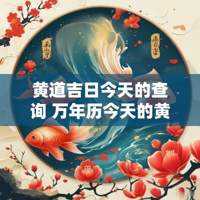 黄道吉日今天的查询 万年历今天的黄道吉日