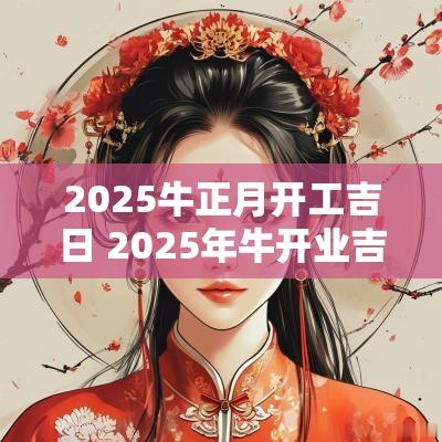 2025牛正月开工吉日 2025年牛开业吉日