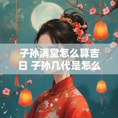 子孙满堂怎么算吉日 子孙几代是怎么算的