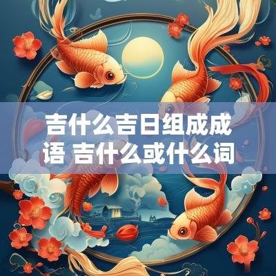 吉什么吉日组成成语 吉什么或什么词语