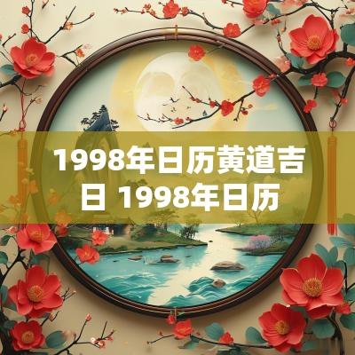 1998年日历黄道吉日 1998年日历
