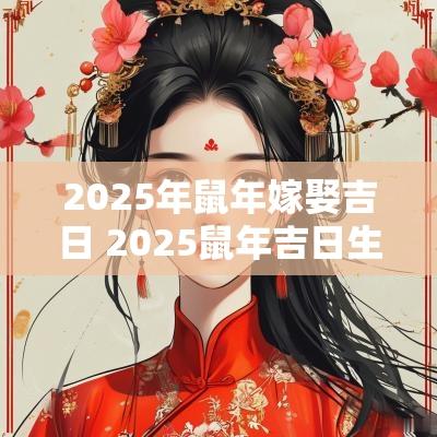 2025年蛇年嫁娶吉日 2025蛇年吉日生子