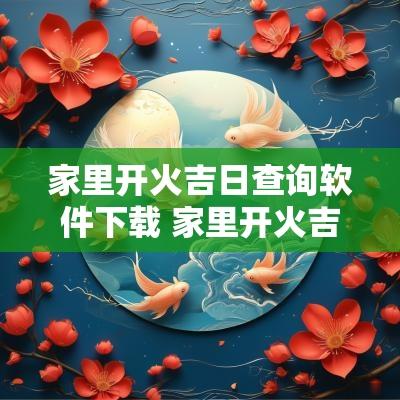 家里开火吉日查询软件下载 家里开火吉日