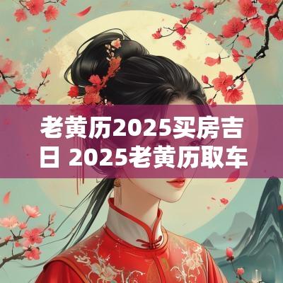 老黄历2025买房吉日 2025老黄历取车吉日