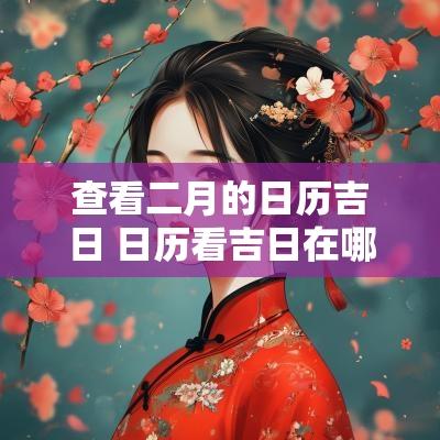 查看二月的日历吉日 日历看吉日在哪里看
