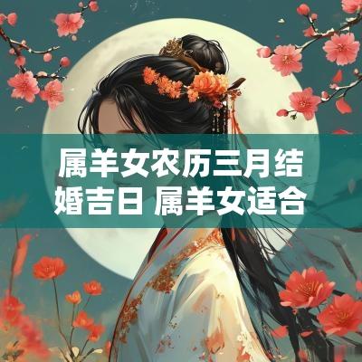 属羊女农历三月结婚吉日 属羊女适合结婚的月份