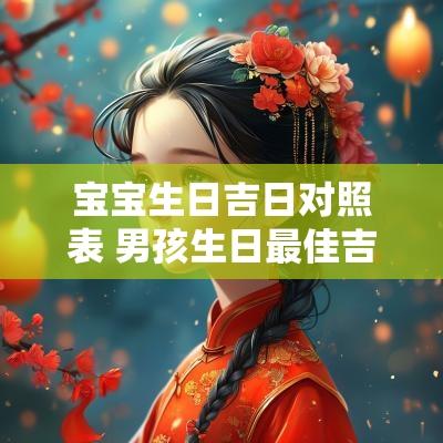 宝宝生日吉日对照表 男孩生日最佳吉日