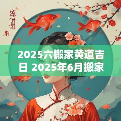 2025六搬家黄道吉日 2025年6月搬家吉日一览表