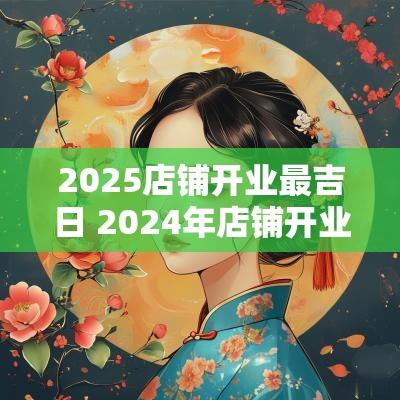2025店铺开业最吉日 2025年店铺开业吉日 2025店铺开业最吉日 2025年店铺开业吉日
