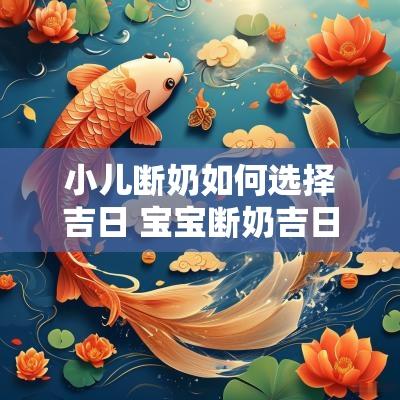 小儿断奶如何选择吉日 宝宝断奶吉日一览表