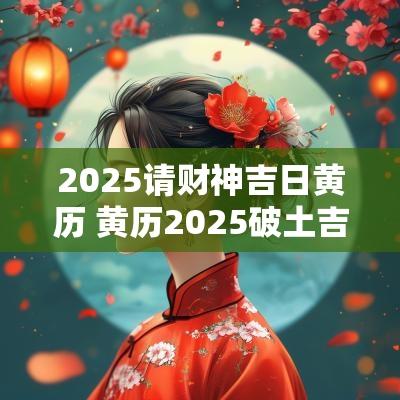 2025请财神吉日黄历 黄历2025破土吉日查询