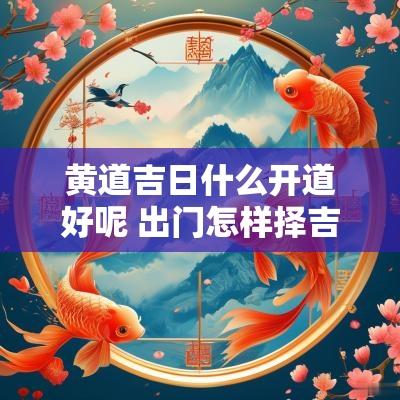黄道吉日什么开道好呢 出门怎样择吉日吉时