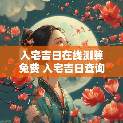 入宅吉日在线测算免费 入宅吉日查询2025