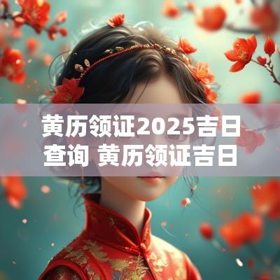 黄历领证2025吉日查询 黄历领证吉日查询2025