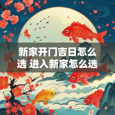 新家开门吉日怎么选 进入新家怎么选日子吉日