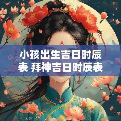 小孩出生吉日时辰表 拜神吉日时辰表大全图