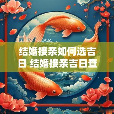 结婚接亲如何选吉日 结婚接亲吉日查询大全表