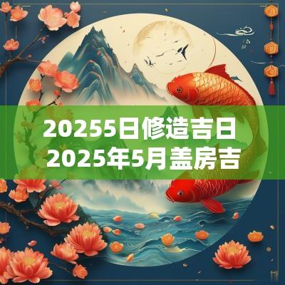 20255日修造吉日 2025年5月盖房吉日