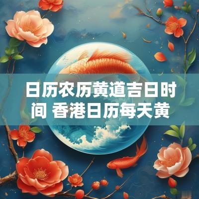 日历农历黄道吉日时间 香港日历每天黄道吉日