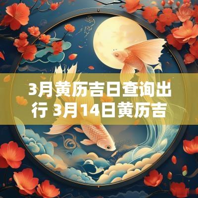 3月黄历吉日查询出行 3月14日黄历吉日查询